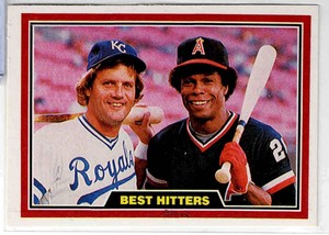 1981 Donruss #537 Best Hitters (George Brett, Rod Carew)