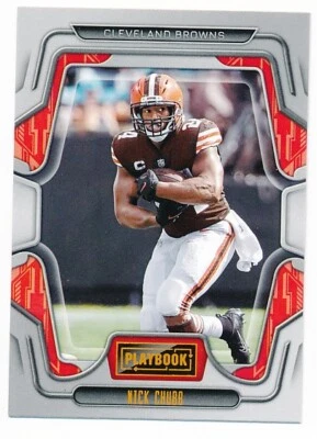 NICK CHUBB 2022 PANINI PLAYBOOK #8 CLEVELAND BROWNS MINT - Image 1 of 2