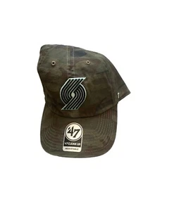 NWT NEW Portland Trail Blazers Logo Camo Adjustable Hat Cap - Picture 1 of 2