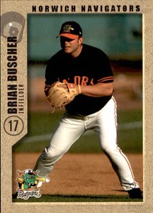 2005 Norwich Navigators Grandstand 24 Brian Buscher Jacksonville Florida FL Card
