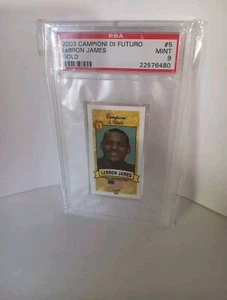 ๐2003 Campioni Di Futuro Gold LeBron James ROOKIE RC /500 #5 PSA 9 MINT๐ - Picture 1 of 7