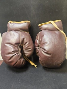 MATCHED PAIR! Franklin Burgundy Leather Boxing Gloves! - Picture 1 of 5