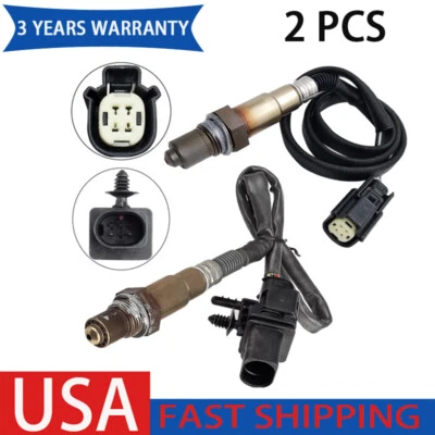 Sensor de oxígeno superior + inferior 2 piezas para Ford Fusion 1,6 L L4 turboalimentado 2013 2014 Foto 1 de 4