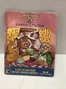 adventure in the snow teddy ruxpin quaker oats worls of wonder 1987 - Picture 1 of 2