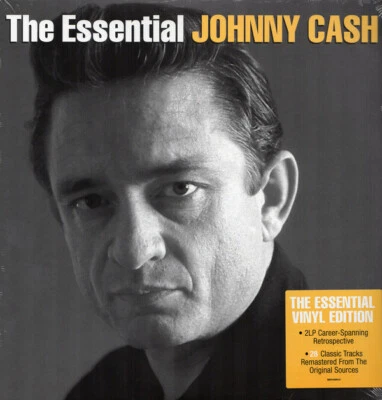 Johnny Cash - The Essential 2 x LP Best Of Vinyl Album NEW Greatest Hits Record - Imagem 1 de 3
