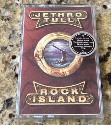 JETHRO TULL- ROCK ISLAND Chrysalis F4 21708 CASSETTE NOS Sealed! Hype Sticker - Image 1 of 3