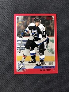 2003-04 TOPPS ALEXANDER SVITOV RARE RED PARALLEL #ed 9/100