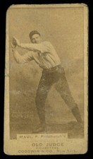 1887 N172 Old Judge #298-6 Al Maul – Catch Leaning Left - PR