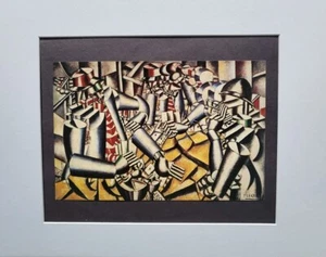 Impresión litográfica offset mate Fernand Leger "The Card Players" 1991 - Imagen 1 de 2