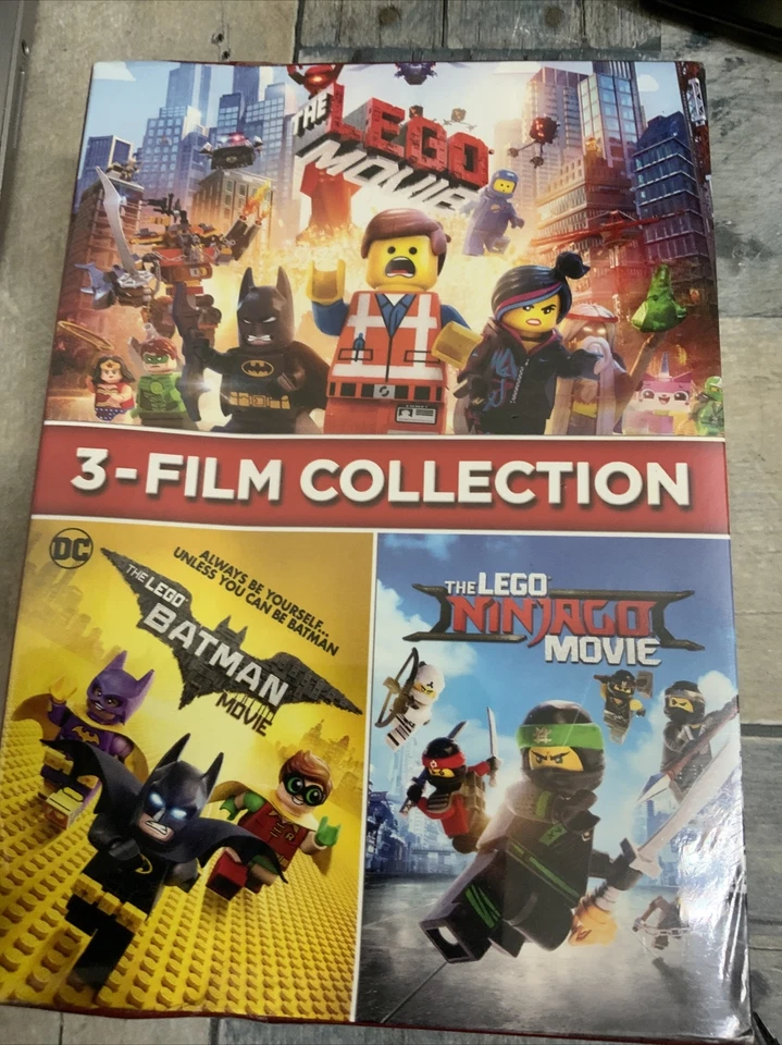 The Lego 3 Film Collection Movie Ninjago Batman (dvd 2018)