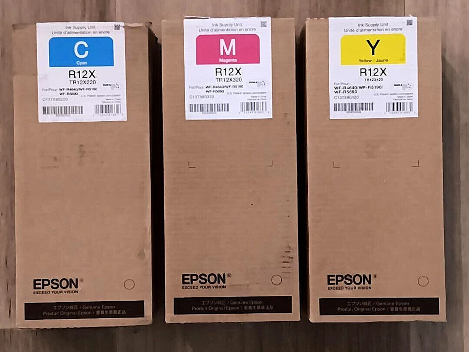 Genuine Epson R12X For Pro WF-R4640 / WF-R5190 / WF-5690  - Exp.: 2024 / 2025 - Image 1 of 1