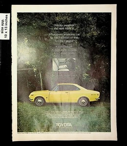 1969 Toyota Mark II Yellow Car Corona Vintage Print Ad 016417 - Picture 1 of 1