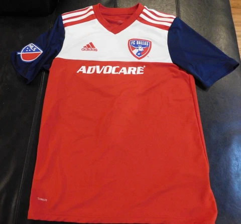 Adidas FC Dallas 2018-19 Home Jersey Youth XL/Adult Small #17 MLS ADVOCARE Cover
