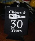 30th Birthday Beer Can Cooler Sleeves Cheers to 30 Years Variety (6 pack)