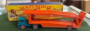 Vintage Matchbox Lesney M-8 Major Pack Car Transporter - Boxed - Picture 1 of 15