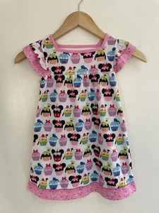 Disney Kid Girl Colorful Character Cupcake Sprinkles Polyester Nightgown Multi 4 - Picture 1 of 6