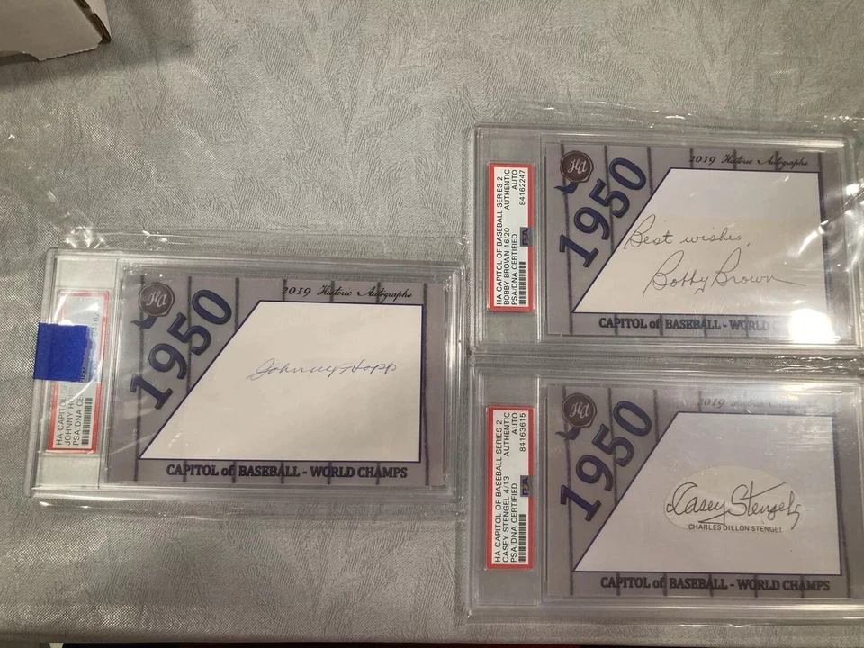 2018 HA Capitol of Baseball Series 1 Brown, Hopp & Stengel YANKEES - Image 1 of 3