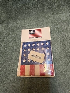 Vintage Ralph Lauren Polo Sport Pillowcase Standard USA Flag White Red Blue NIP - Picture 1 of 4