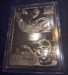 Matt Hardy 2003 1999-2005 Danbury Mint WWE WWF Wrestling 22kt Gold Card #77 Rare - Bild 1 von 3