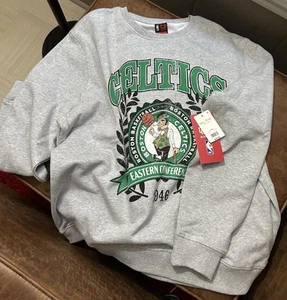 Boston Celtics - Lucky Brand - Crewneck Sweatshirt XL Ultra Game Brand New Gray - Picture 1 of 13