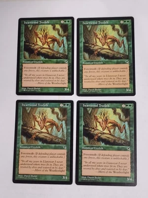 MTG Playset 4x Heartwood Treefolk (Tempest/Green/U) - BGM - Image 1 of 2