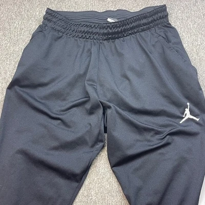Calça de atletismo Nike Jordan Dri-FIT masculina preta tamanho G zíper 889711 - Imagem 1 de 4