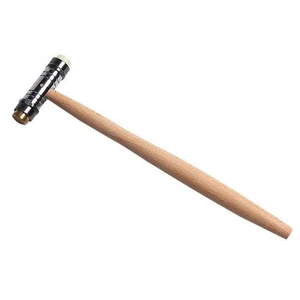 Watch Repair Hammer Tool With Wooden Hand Brass Plastic Head Watch Straps/Bands - Picture 1 of 12