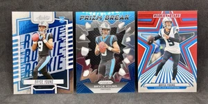 Lot (3) 2023 Bryce Young Rookie RC Prizm Absolute Parallel Panthers Football - Bild 1 von 2