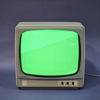 THOMSON VM 3104 VG GREEN CRT MONITOR WORKING MADE IN SINGAPORE USED - Image 1 of 4