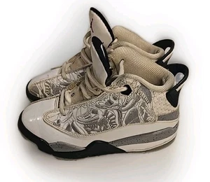 Jordan Youth Dub Zero PS Classic Basketball Sneakers 311071-105 White Size 11C - Picture 1 of 8