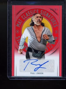 2025 Panini Combat Anthology Paul London Auto Mat Classics Red /99 - Picture 1 of 2