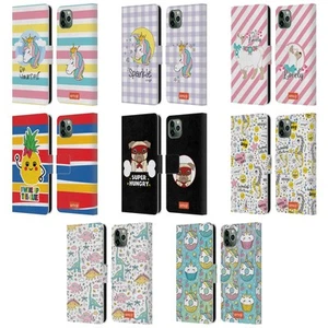 OFFICIAL emoji® CUTESY LEATHER BOOK WALLET CASE FOR APPLE iPHONE PHONES - Picture 1 of 14