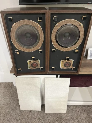 Original Large The Advent  Loudspeakers Needs Refoam Speakers - Image 1 of 4