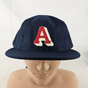 Atlanta Crackers Ebbets Field Wool Ball Cap Hat 1939 Sz 8 Missing Button READ⬇ - Picture 1 of 10