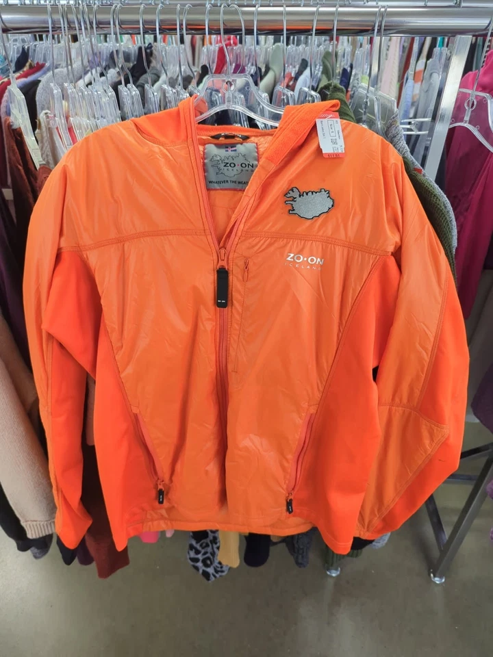 Jaqueta masculina ZO-On Iceland Whatever The Weather laranja tamanho pequeno ouro Primaloft - Imagem 1 de 4