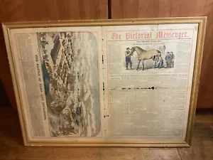 1855 EL PERIÓDICO MENSAJERO PICTÓRICO DE LA GUERRA DE CRIME Rusia Con MAPA 2 CARAS - Imagen 1 de 15