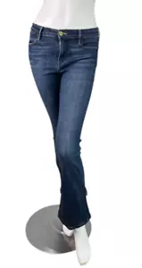 Frame Denim Le High Flare Jeans Sutherland Wash dunkelblau Denim $ 258 Größe 28 - Bild 1 von 15