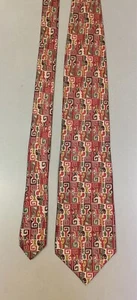 Corbata de Seda Barneys Nueva York De Colección Funky, Colorida Retro Diseño Geométrico Italia - Imagen 1 de 8