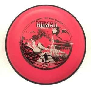DISC GOLF MVP JAMES CONRAD SPECIAL EDITION ELECTRON SOFT NOMAD PUTT 175g RED - Picture 1 of 1