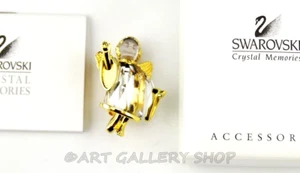 Swarovski Austria Crystal Memories & Gold Tone BLESSING ANGEL PIN BROOCH in Box - Picture 1 of 4