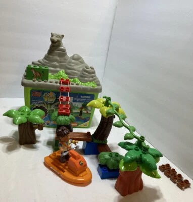 Mega Bloks Go Diego Go Jaguar Mountain #3012 Incomplete Xtra Pieces W/container - Image 1 of 3