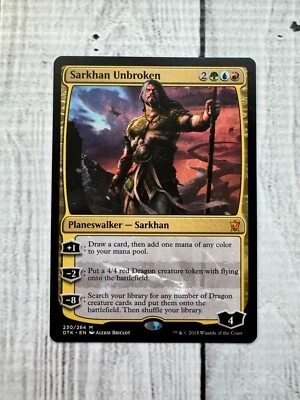 Sarkhan Unbroken MTG Magic The Gathering Dragons of Tarkir 230/264 Near Mint - Image 1 of 2