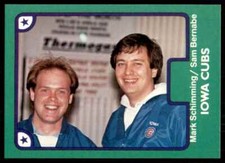 1984 TCMA Minor League Mark Schimming/Sam Bernabe Iowa Cubs #248