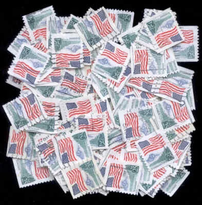 YOSEMITE PARK 100 Stamps #2280 Flag 25-Cent 1987 US Used - Image 1 of 2