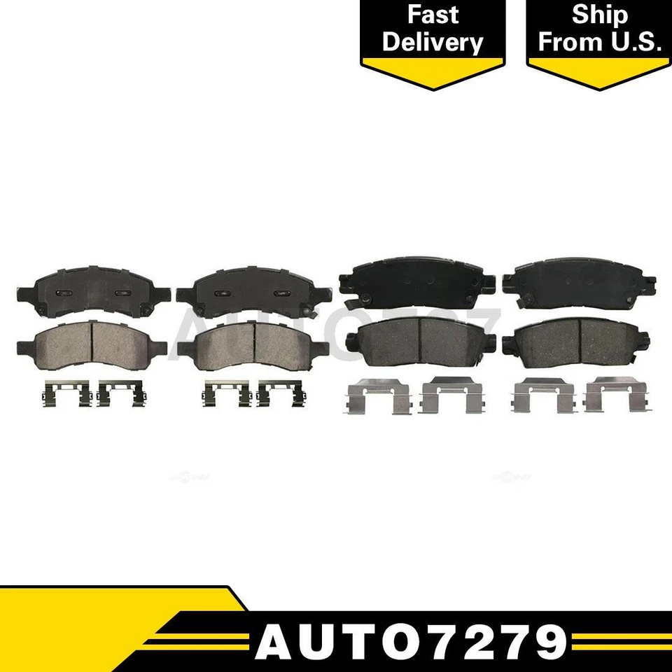 Juego de 2 pastillas de freno de disco delanteras traseras Wagner para Isuzu Ascender 2006 2007 2008 Foto 1 de 4