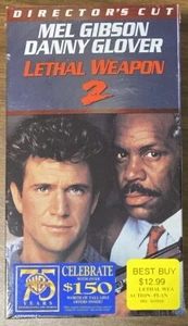Lethal Weapon 2 VHS, 1998, Directors Cut Sealed Movie Watermarked - Picture 1 of 3