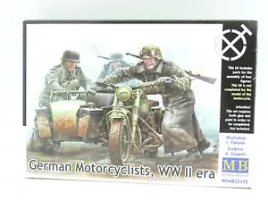 MB Master Box Modellino 1/35 Militare Army - Tedesco Motorcyclists WWII - Foto 1 di 1