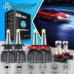 Faro LED de 8 lados para Mazda MX-5 Miata 2006-2014 bombilla antiniebla de haz alto bajo 6000 k - Imagen 1 de 12