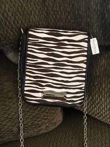 White House/Black Market Pony Hair & Patent Leather Purse MSRP $78.00 - Picture 1 of 8