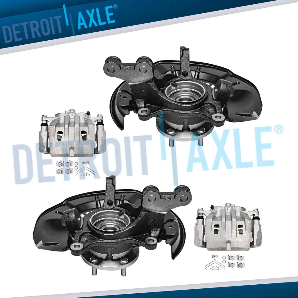 Pinzas de bujes de rueda con nudillos delanteros AWD con soporte para Toyota Highlander 2008-2011 Foto 1 de 4